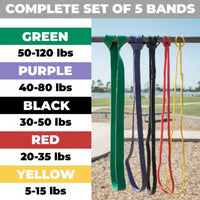 GB6116 5 Levels Pull Up Assistance Resistance Bands Set