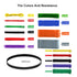 GB6116 5 Levels Pull Up Assistance Resistance Bands Set