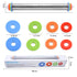 GG3714 Stainless Steel Rolling Pins With Adjustable Thickness Rings
