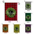 GB6228 Plaid Welcome Wreath Christmas Garden Flag